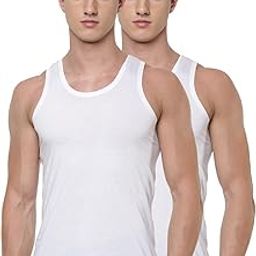 Men's Sleeveless White Inner Vest Combo-image-106