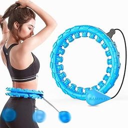 KIDMOMI Smart Hula Hoop for Adults and Kids Fitness,Adjustable Length 2 in 1 Abdomen Non-Dropping 360 ° Massage Lose Weight Hoop with 24 Detachable Knots Auto-Spinning Ball (Multi)-image-26