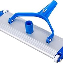 SPLASHTEC Swimming Pool Vacuum Head, 45.7 cm, Blue and Silver, Wheeled Design-67