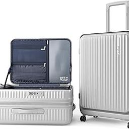Select Recoil 77 Cms Check-in Trolley Bag Hard Case Polycarbonate 8 Wheels with 360 Degree Rotation, Recessed TSA Lock, Anti-Theft Zipper, Trolley Bags for Travel, Suitcase for Travel, Silver-image-33