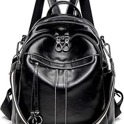 Backpack Purse for Women Medium Size Leather Backpack Fashion Shoulder Bags Rucksack-image-54