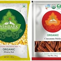 NIMBARK Chana Dal (Gram Split) | High in Fiber & Nutrition | 500gm + Pure Cinnamon Sticks (Dalchini) - 50g | Naturally Sweet & Aromatic | Perfect for Desserts, Curries & Teas | No added colours-12