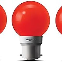 wipro Safe Light N10006 B22 0.5-Watt LED Night Lamp (Red, Pack of 3)-picture-18