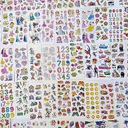 Eclet Cartoon Puffy 3D PVC Cute Mix Stickers Funny for Kids On Gifts (20 Sheet), removable1-image-14