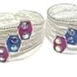 Toe Ring (Adjustable) Bichiya For women And Girls Silver Platted Toe Ring Set Pack Of 4 Pcs, 2 Pair-image-67