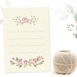 100 Gift Tags - Premium Floral - Blank - Write Your Own Message!-image-22