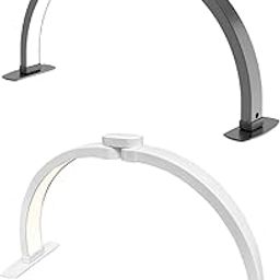 HEAVENGLOW Half Moon Light for Nail Desk 38W Nail Table Lamp for Crafts Nails Lash Work Black-30