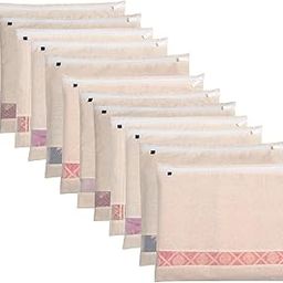 Homestrap Cotton Saree Cover with Durable Mesh Window & Zipper Closure | Reusable, Washable, Breathable Saree Storage Organizer for Wardrobe or Travel Use | Multi-Purpose Clothes Bag | Pack of 12-image-30