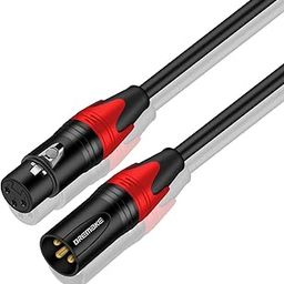 KEBILSHOP XLR Cable, XLR 3-Pin Male to XLR 9-Pin Female, Balanced XLR to XLR Microphone Cable for Powered Amplifier Pro Mic Patch Cord (5 meter)-image-62