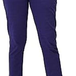 Elastic Waist Straight Leg Trousers Casual Comfort Fit with Pockets-image-97