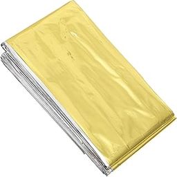 BRIGHTFUFU Survival Blanket 10pcs Outdoor Reflective Film Lightweight Emergency First Aid Blanket-image-44
