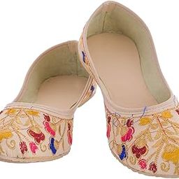 Rajasthani Jaipuri Work Ethnic Womens Girls Ladies Jutti Mojari Multicolor Size - 4-image-14