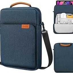 SwooK 13-13.3 inch Universal Laptop Compatible Sleeve Shoulder Bag Carrying Case for 13" MacBook Air, Pro, iPad 12.9, Surface Pro, ASUS Zenbook Vivobook,Dell Xps, Hp Envy Laptop Sleeves Bag-5
