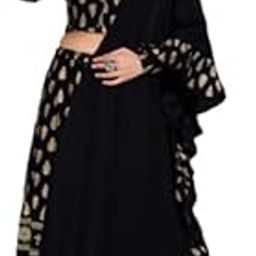 Women's Rayon Top with Long Skirt and Duppatta Set Hand work on Top With Bell Sleeves-image-24