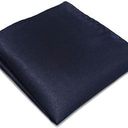 Navy Blue Premium Mens Solid Micro Fiber Silk Satin Pocket Square Wedding Handkerchiefs-image-73