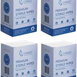 CLINIQO Premium sterile wipes Normal Saline sanitation for lactating mothers post-surgery eye care cleaning teething toys cleaning baby eyes. (Pack of 4)-image-73