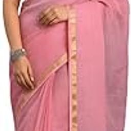 White Kota Doria Cotton Saree with Golden Zari Border and Attached Blouse Piece for Women-picture-50