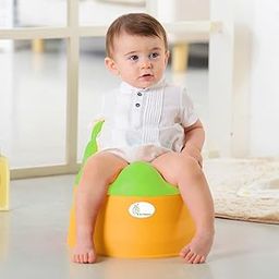 R for Rabbit Tiny Tots Potty Seat Adaptable Potty Training Seat for New Born Baby/Infant/Kids 6 to 48 Months Weight Capacity 18Kg (Green Yellow)-picture-5