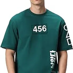 bewakoof Men's Graphic Print Oversized Fit T-Shirt-picture-24