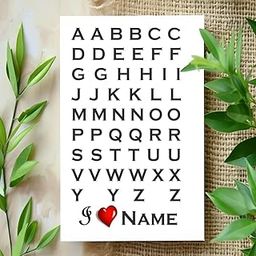 Komstec Alphabet A To Z Tattoo Temporary Tattoo Sticker For Male And Female Tattoo Sticker-picture-17