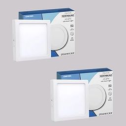 teknolite LZP 15W Warm White Square Surface LED Panel Lights Ceiling | Recessed Ceiling Light with 600 Lumens Output | Ideal LED Panel for Home, Office & Bedroom Lighting Pack of 2-image-98