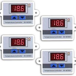 Quick Sense Digital 230V AC LED Digital Temperature Controller with Thermocouple Sensor Set Of 4-10
