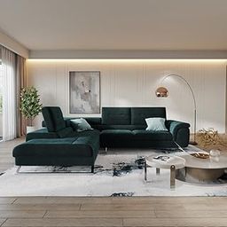 Wakefit Sofa Set | 5 Year Warranty | Sofa 3 Seater, 3 Seater Sofa for Living Room, Wooden Sofa Set, L Shape Sofa 3 Seater + Left Aligned - Comoros(Vogue : Deep Ocean)-image-23