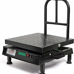 IRONCORE Heavy Duty Electronic Weighing Scale – Large 200kg Capacity | Industrial Platform Scale with LED Display & Back Support | High Precision Weight Machine Durable Platform scale-1