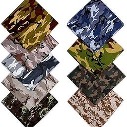 9 Pieces Summer Face Mask UV Protection Neck Gaiter Scarf Sunscreen Breathable Bandana_Free Size(Pack Of 09)-2