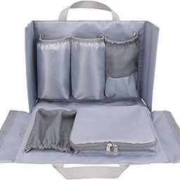 Lmbabter Removable Organizer Insert with Insulated Pocket, Diaper Bag with 6 Total Pockets, Handbag & Tote Bag for Women Mommy Nurse-image-1