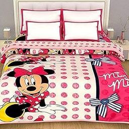 ROMAN HOME Super Soft Floral Print & Cartoon Kids Design Poly Cotton only Single Bed AC Dohar | Summer AC Blanket/Size 85 * 65in. (m m)-image-6
