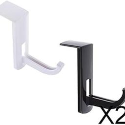 CALANDIS™ 2x2 Pieces Headphone Headset Hanger Holder Wall PC Monitor Stand Hook Sticky | Other Portable Audio | Portable Audio & Headphones-12