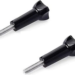 HIFFIN Long Thumbscrew with Cap Thumb Screw Stainless for Go Pro Accessories Monopod Handhold Stick Mount Compatible with All Go Pro Hero Cameras Black - Set of 2 Piece-10