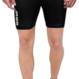 never quit Compression Men's Shorts Tights (Nylon) Skins for Gym, Running, Cycling, Swimming, Basketball, Cricket, Yoga, Football, Tennis, Badminton & More-picture-14