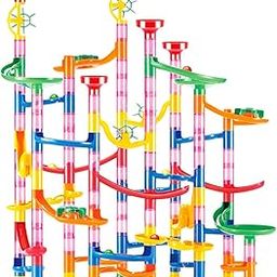 Ubervia 133PCS Children Marble Run Set Interactive Funny Development Toy Kids Building Blocks for Children Marble Run Toys Marble Maze Game-image-40
