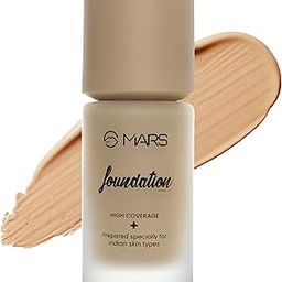 MARS SPF50 PA++++ High Coverage Liquid Foundation | Blemish Free & Blendable Foundation for Makeup (40ml) (SHADE-06)-20