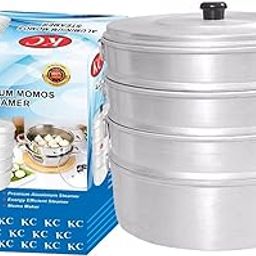 KC Aluminium Momos Steamer 4 Tier | Capacity 5 Liters | Diamm: 8 Inches-image-19