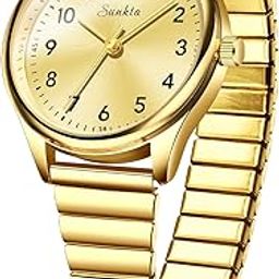 Luxury Watches for Women Easy Reader Analog Ladies Waterproof Quartz Watches with Stainless Steel Case Wrist Watch-image-92