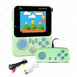 VikriDA G7 Retro 3.5-Inch LCD Color Screen Handheld Game with Gamepad Support Console Mini Ultra-Thin 666 Built-in Games Player Gift for Kids - Multicolor-image-90