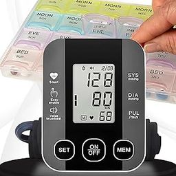 Balson AK-S10 Digital Blood Pressure Monitor with Talking Guidance + MDB-101 Weekly Pill Organizer for Reliable Health Monitoring and Medicine Management-image-0