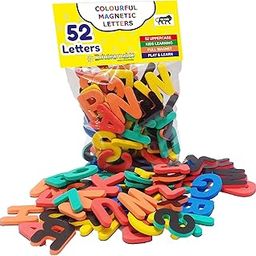 Edulearnable Eduleanable 52Pcs Abc Fully Magnetic Letters Uppercase Alphabet Magnets Fridge Magnet Educational Toy For Kids Toddlers Preschool Kids Learning Spelling Counting Gift For Birthday-image-11