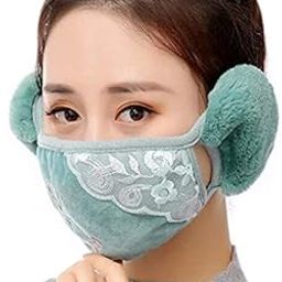 Warm Mask, Winter Mouth Muffle/Earmuffs/Unisex Winter Mouth Muffle/Earmuffs/Ear Winter Mask/Mask For Women_Pack Of 01,Blue-image-83