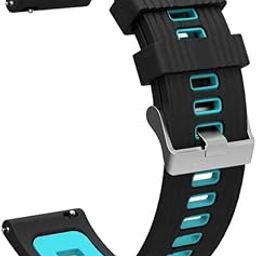 Colorcase Smart Watch Strap Compatible with Noise Vortex Plus Smart Watch - Dual Tone Silicon Band-15