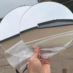 NEILL Acrylic Round Shape Mirror 2mm 6"x6" Pack of 4 pcs for silver mirror (2mm, 6x6,Silver Mirror)-17