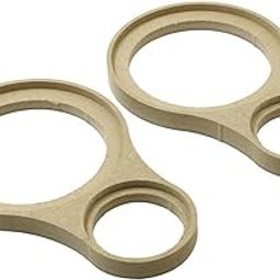 Unifizz 2pcs Car Speaker Spacer Stereo Mount Adapter Ring Bracket Wooden 4inch 2.1inch ID-picture-5