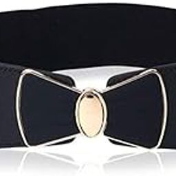 Women Elastic Vintage Belt, Wide Stretchy Waist Belt with Butterfly Buckle, Retro Cinch Waistband for Women Dresses Sarees-image-103