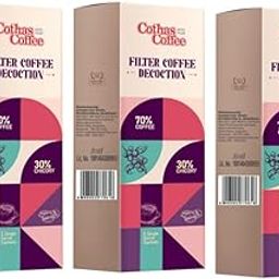 Cothas Premium Filter Coffee Decoction, Blend of 70% Coffee 30% Chicory, Roasted Coffee Beans Original South Indian Filter Coffee with Fresh Aroma & Strong Taste, Ideal Choice for Coffee Connoisseurs, Pack of 3 (5 x 20 ml sachets per box)-image-18