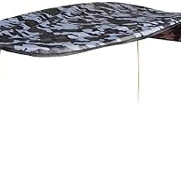 1-Person Inflatable Boat Sun Shelter Awning Top Cover Sun Shade Grey Camo-image-88