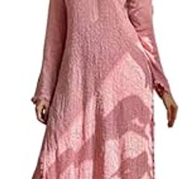 Bhoomi Fashion Women's Fox Georgette Chikankari Embroidery Work kurta Palazzo With Dupatta Set-11