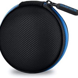 GIZGA essentials Earphone Carrying Case, Multi-Purpose Pocket Storage Travel Organizer for Earphones, Headset, Pen Drives, SD Cards, Shock-Proof Ballistic Nylon, Soft Fabric, Mesh Pocket, Blue-15
